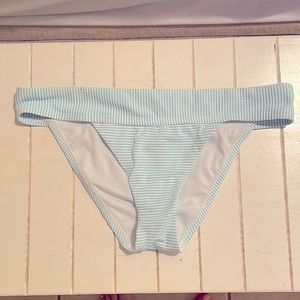 Salt life s/m blue white stripe bikini bottoms